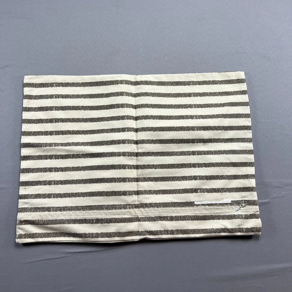 Bee & Willow Lumbar Pillow Beige Gray Our Nest Is Blessed Graphic (14